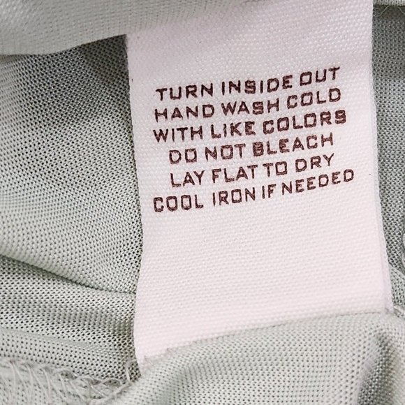 By The River Pleated Soft Mint Silver Striped Dress,US Women's Med (Listing As) - Picture 12 of 13